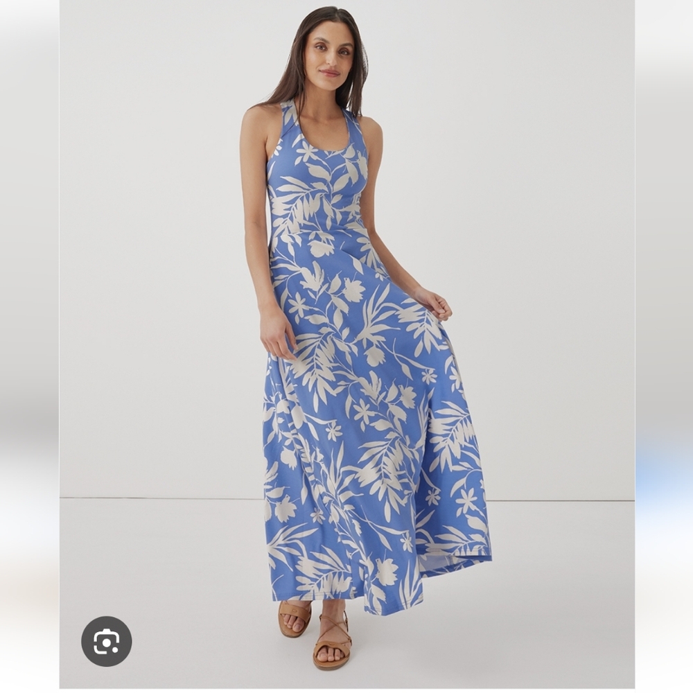 PACT Cross Back Maxi Dress